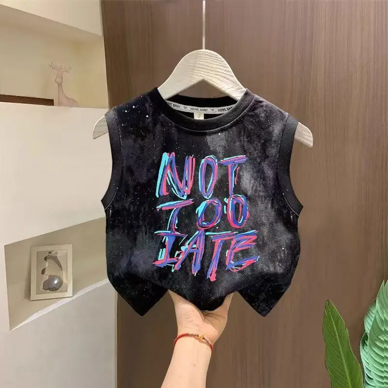 Boys Sleeveless Tie-Dye T-Shirt 2025 - Image 6