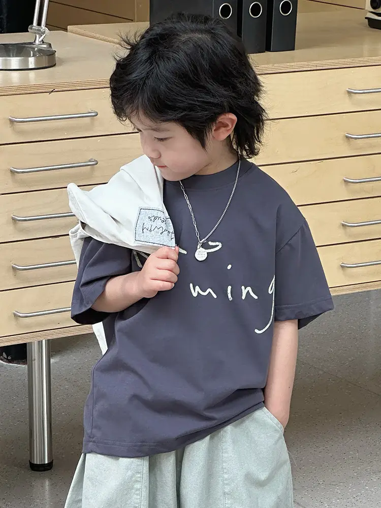 Kids Summer T-Shirt Short Sleeve Casual Wear - Image 4
