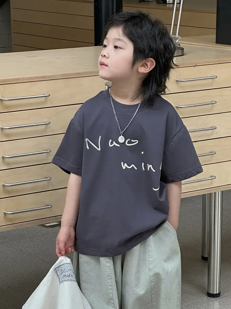 Kids Summer T-Shirt Short Sleeve Casual Wear - Image 5