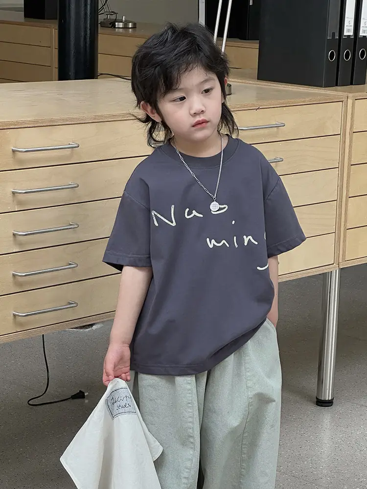 Kids Summer T-Shirt Short Sleeve Casual Wear - Image 7