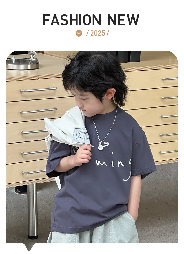 Kids Summer T-Shirt Short Sleeve Casual Wear — feature 1