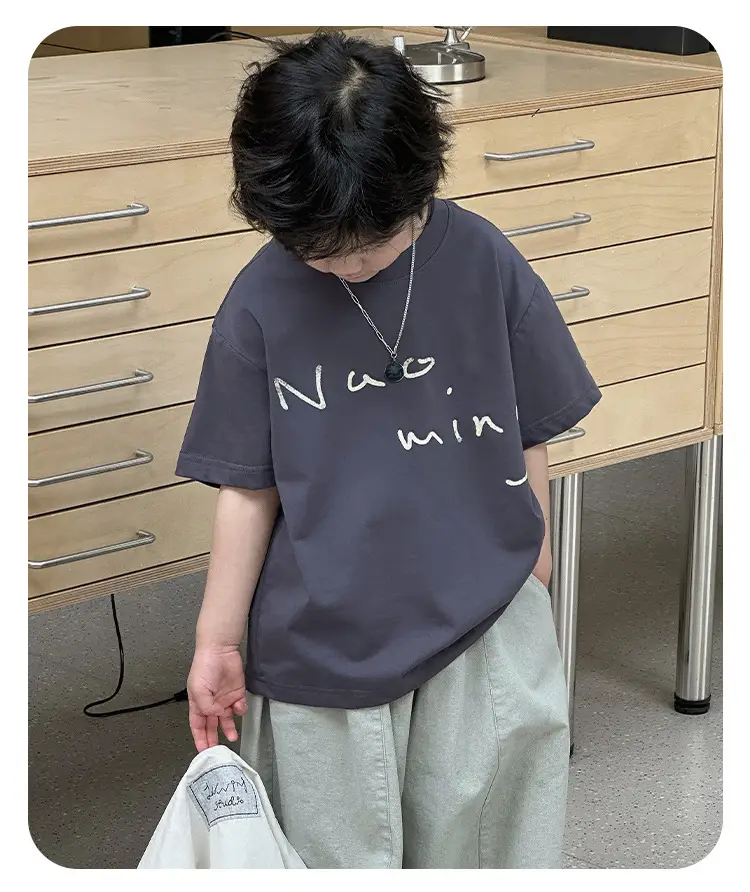 Kids Summer T-Shirt Short Sleeve Casual Wear — feature 14