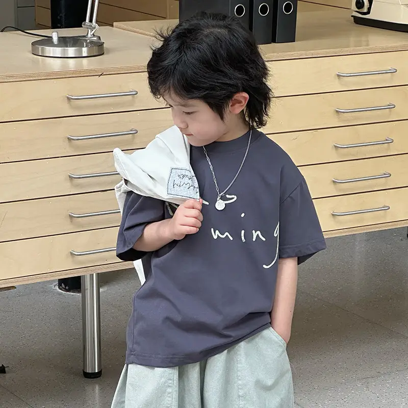 Kids Summer T-Shirt Short Sleeve Casual Wear - Image 2
