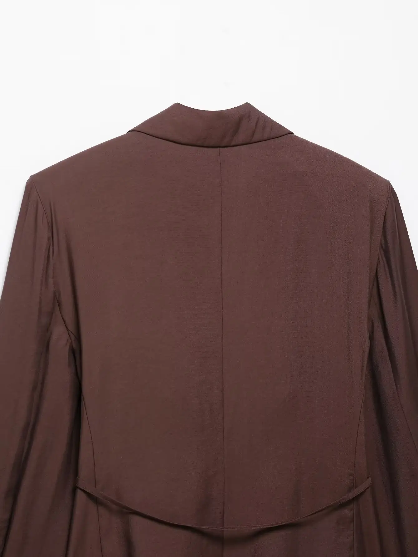 Women's Belted Suit Jacket & Shorts Set Brown — feature 13