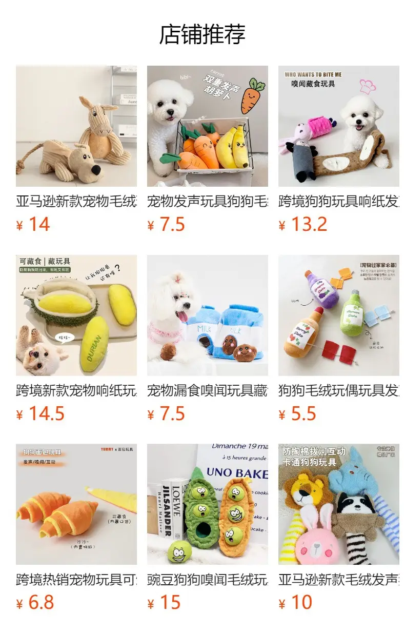 Pet Teething and Chewing Bb Cute Animal Shaped Elastic Ball Sound Toy Thorn Ball Bichon Teddy Amazon — feature 2