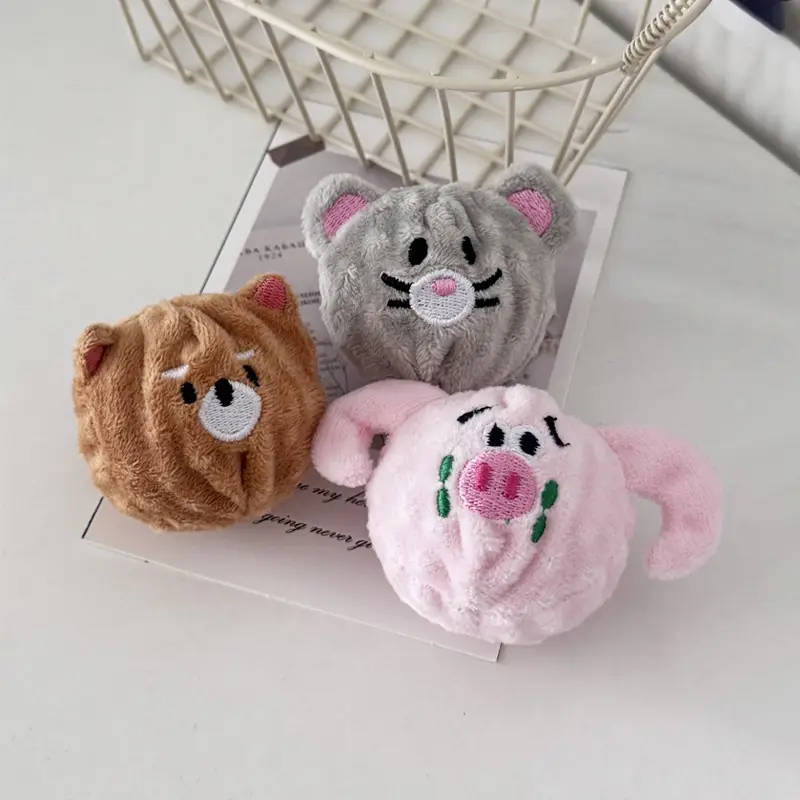 Pet Teething and Chewing Bb Cute Animal Shaped Elastic Ball Sound Toy Thorn Ball Bichon Teddy Amazon