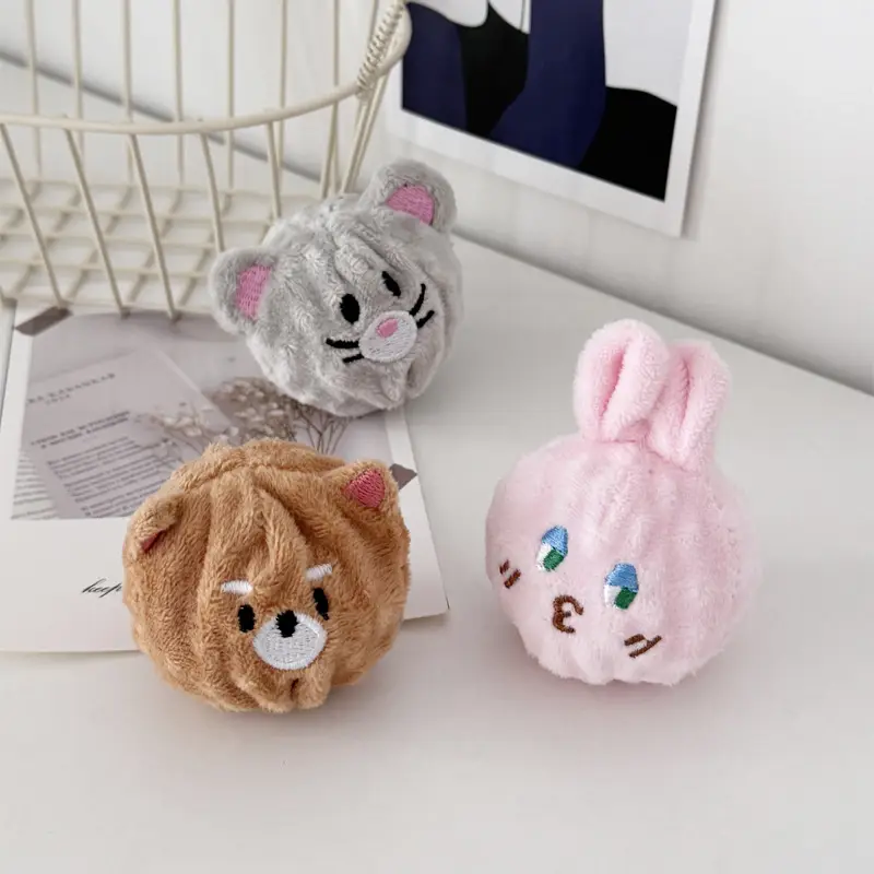 Pet Teething and Chewing Bb Cute Animal Shaped Elastic Ball Sound Toy Thorn Ball Bichon Teddy Amazon