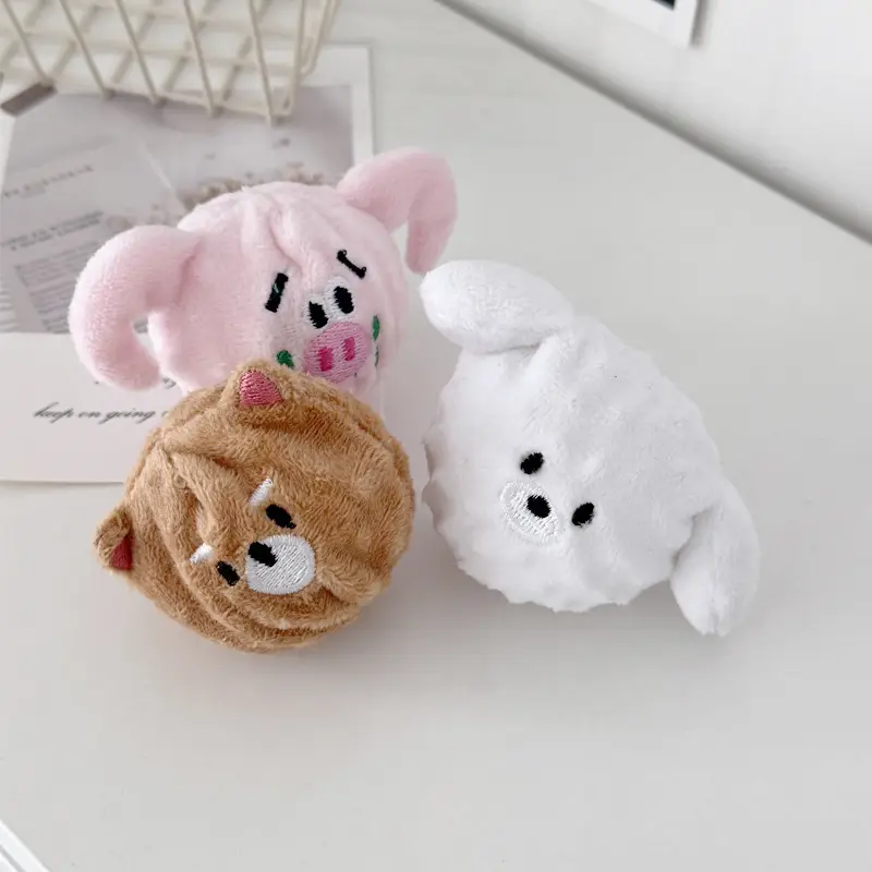Pet Teething and Chewing Bb Cute Animal Shaped Elastic Ball Sound Toy Thorn Ball Bichon Teddy Amazon