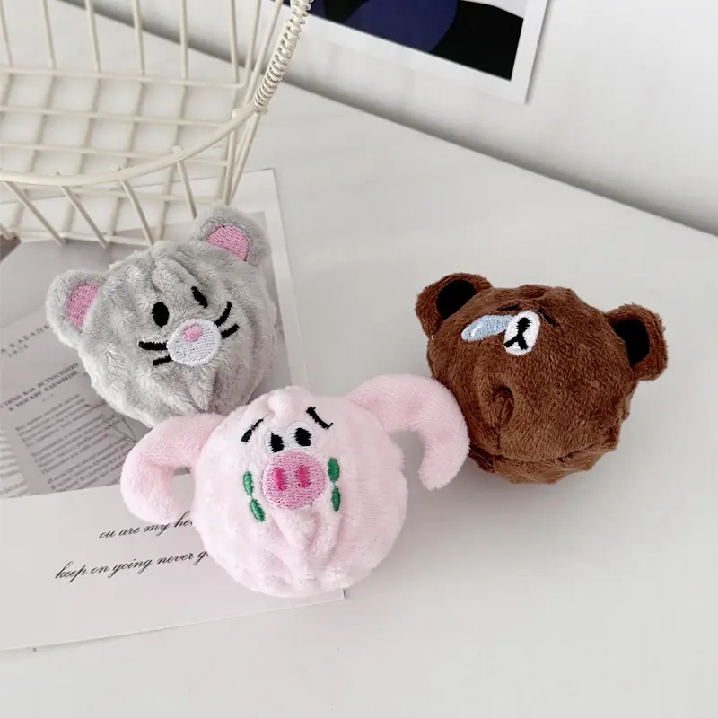 Pet Teething and Chewing Bb Cute Animal Shaped Elastic Ball Sound Toy Thorn Ball Bichon Teddy Amazon