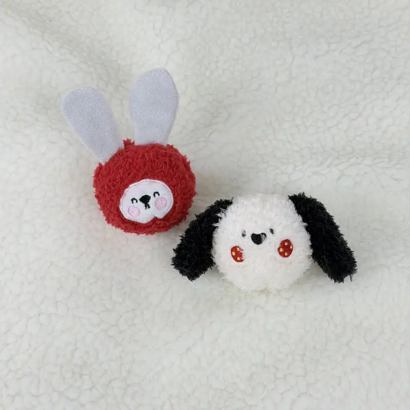 Pet Teething and Chewing Bb Cute Animal Shaped Elastic Ball Sound Toy Thorn Ball Bichon Teddy Amazon