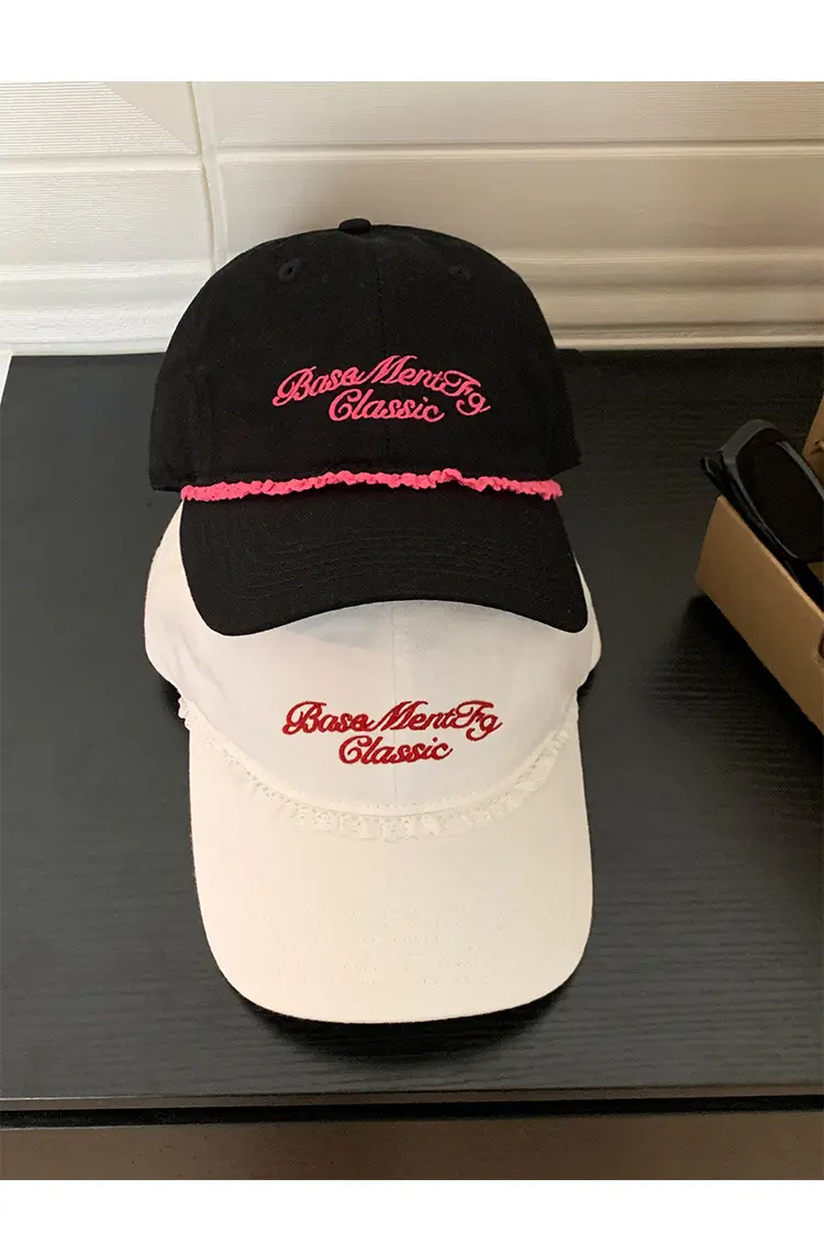 Sweet Cool Spicy Girl Baseball Cap Black Pink Duckbill Sunshade — feature 11