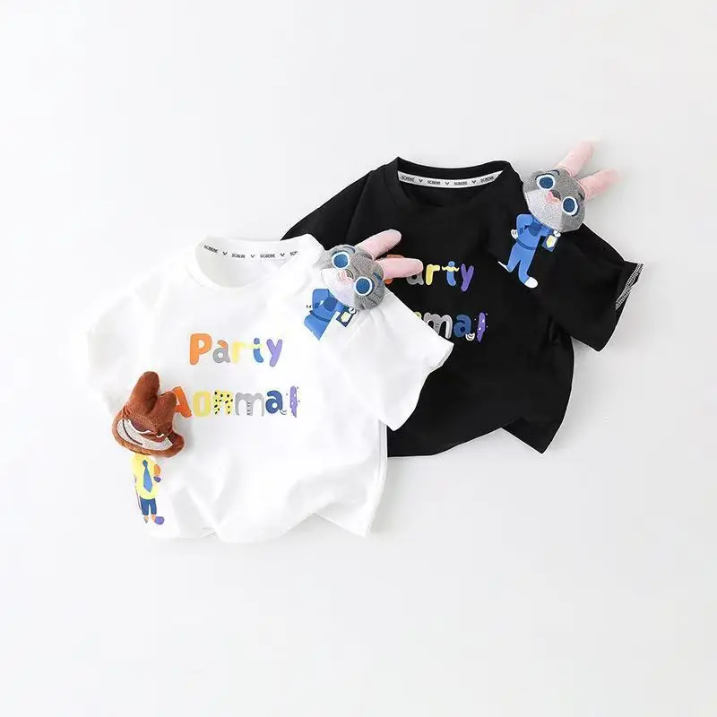 Boys Party Cartoon T-Shirt Black 2026 — feature 2
