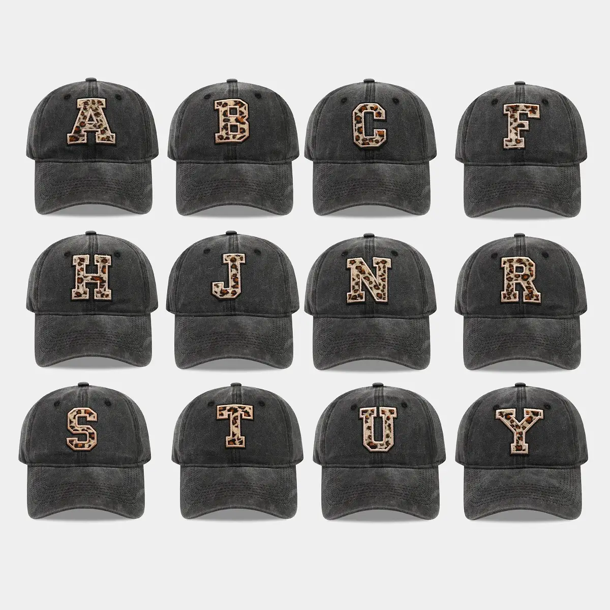 Black Leopard Print Baseball Cap for Women - Image 27