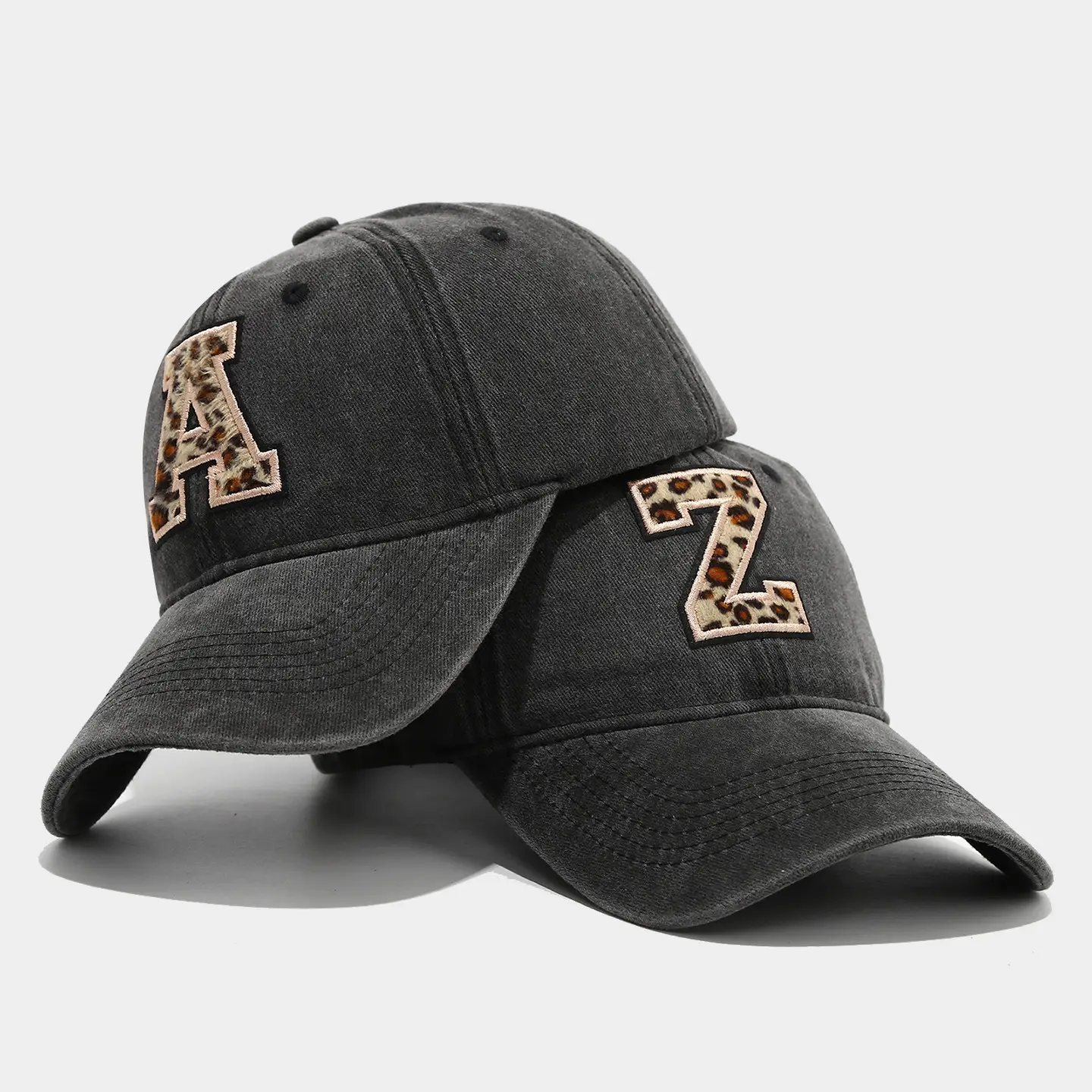 Black Leopard Print Baseball Cap for Women - Image 28