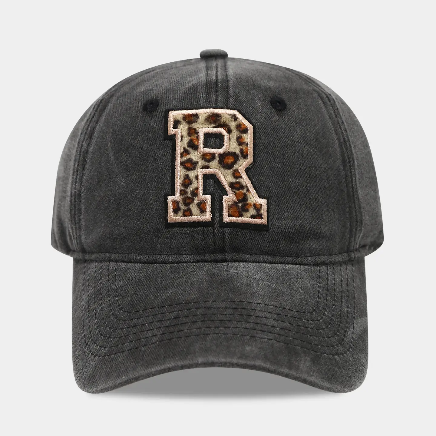 Black Leopard Print Baseball Cap for Women - Image 18
