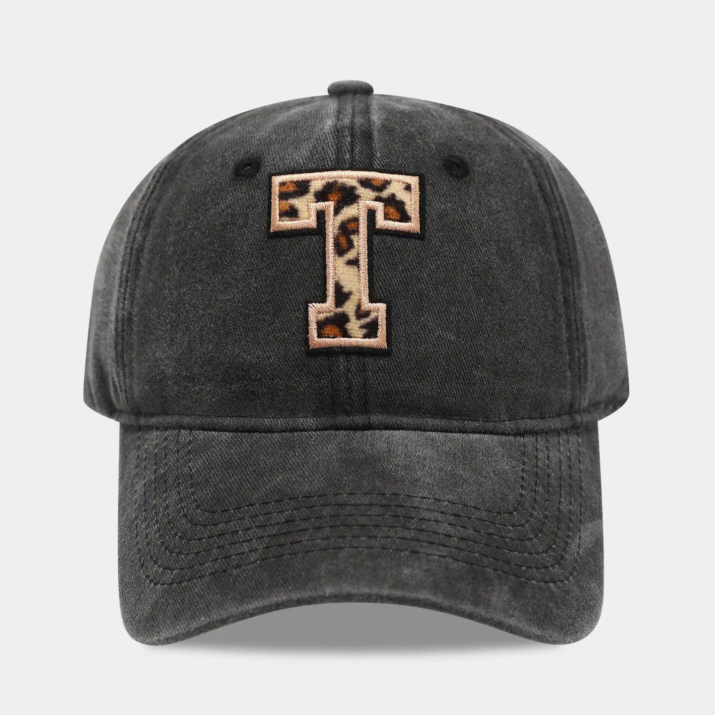 Black Leopard Print Baseball Cap for Women - Image 20