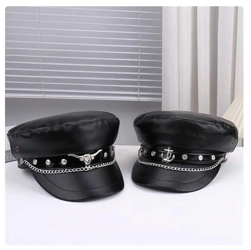 Black Leather Chain Strap Heel Sandals for Women — feature 30
