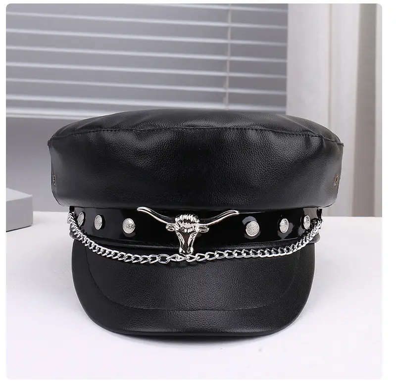 Black Leather Chain Strap Heel Sandals for Women — feature 32
