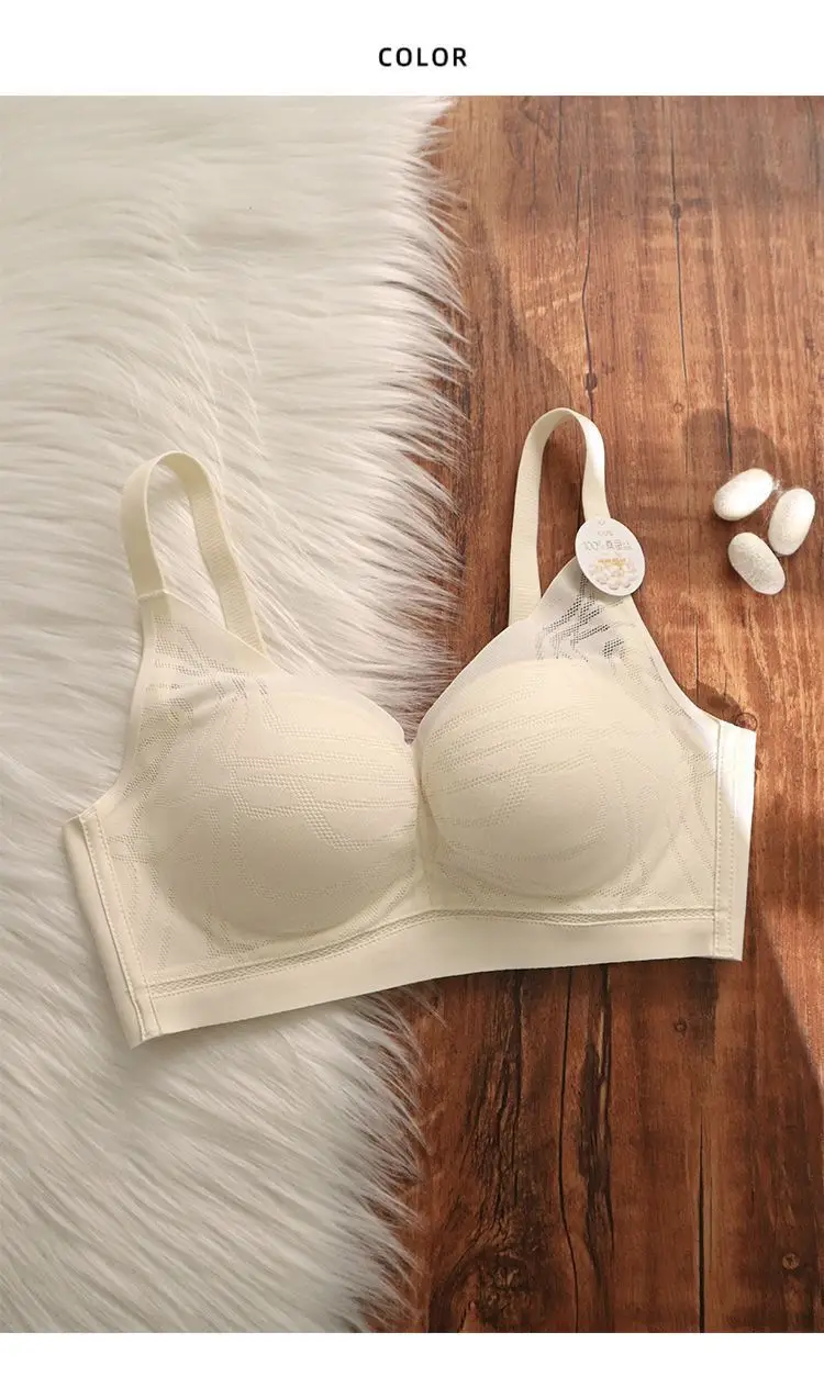 Super Soft Seamless Intimates for Women with Small Breasts, Push-Up, Comfortable, Anti-Sagging, Wire-Free Adjustable Autumn and Winter Bra — feature 8