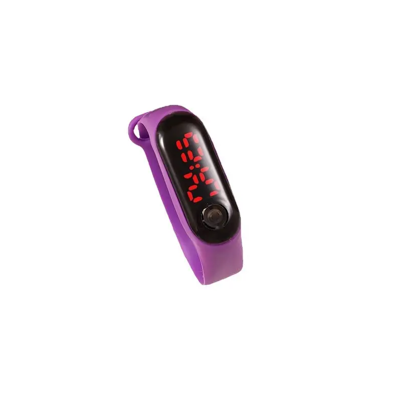 Digital Male Female Watch Red Light LED Bracelet