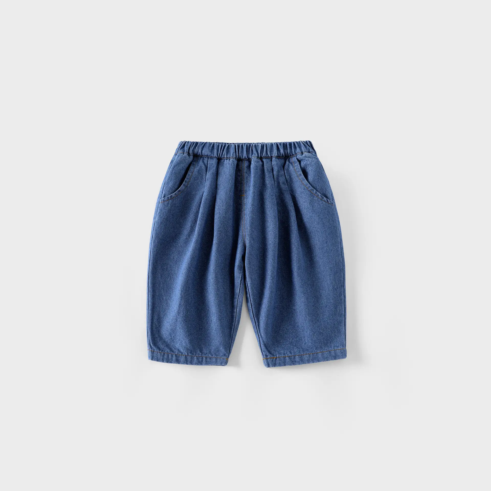 Blue Cotton Patches Boys Shorts with Elastic Waist - Image 8