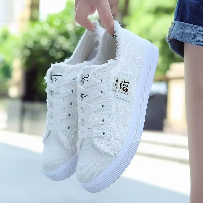 2025 New Spring Canvas Shoes for Women Korean Style White - Image 10