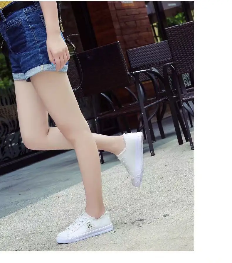 2025 New Spring Canvas Shoes for Women Korean Style White — feature 12