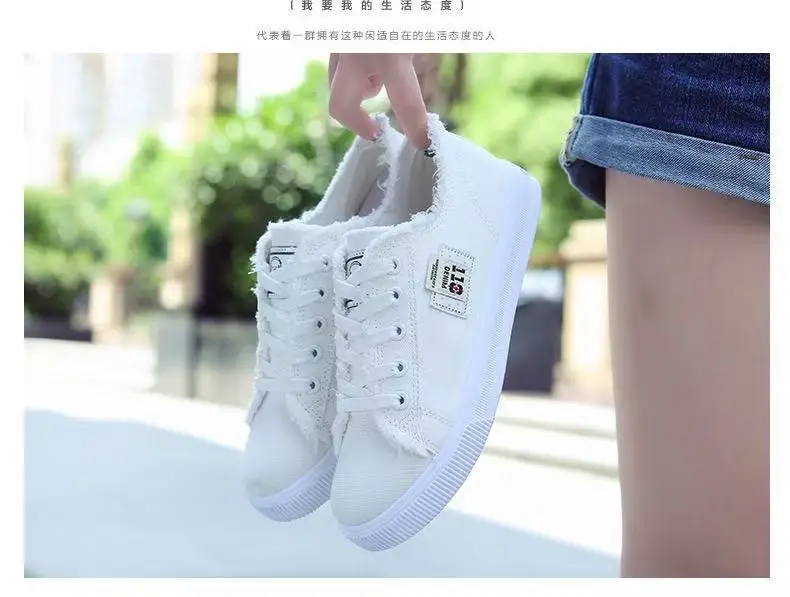 2025 New Spring Canvas Shoes for Women Korean Style White — feature 2