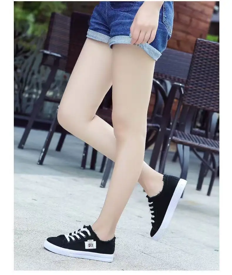 2025 New Spring Canvas Shoes for Women Korean Style White — feature 5