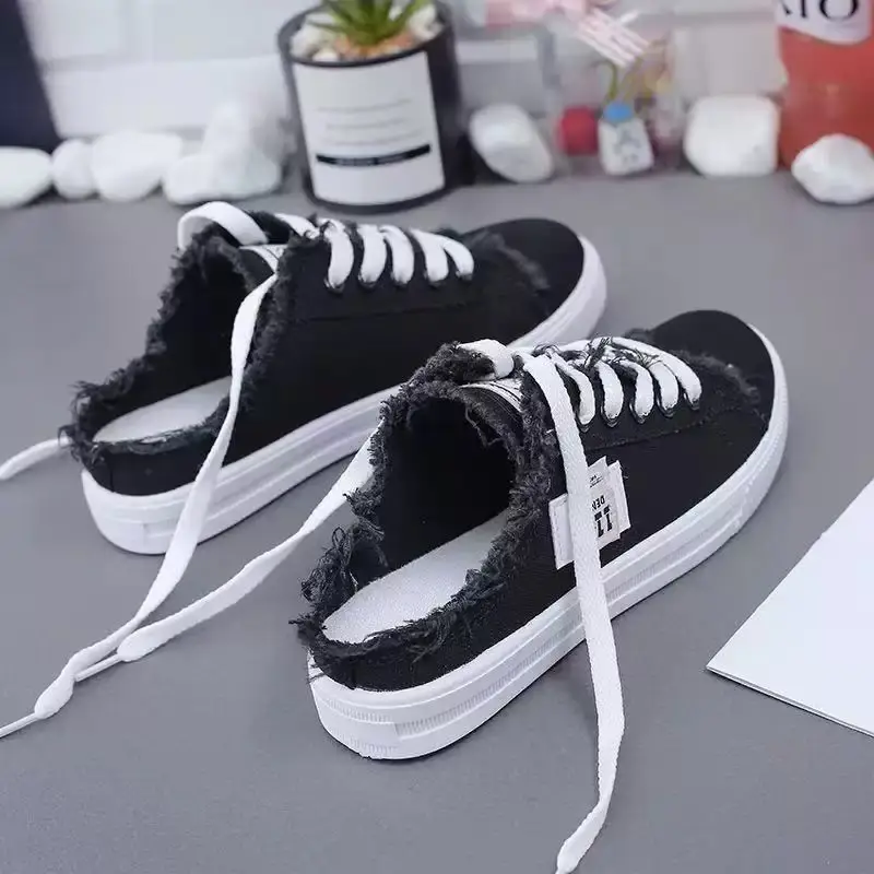 2025 New Spring Canvas Shoes for Women Korean Style White - Image 6