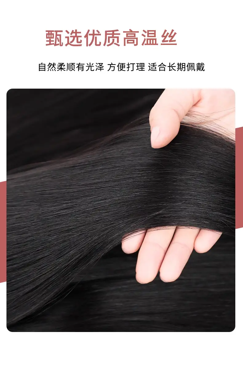 Wig Bun for Women with Curly Hair, Natural Fluffy Artificial Hair Bun, Curly Hair Wig Bun, Straight Hair Bun — feature 10