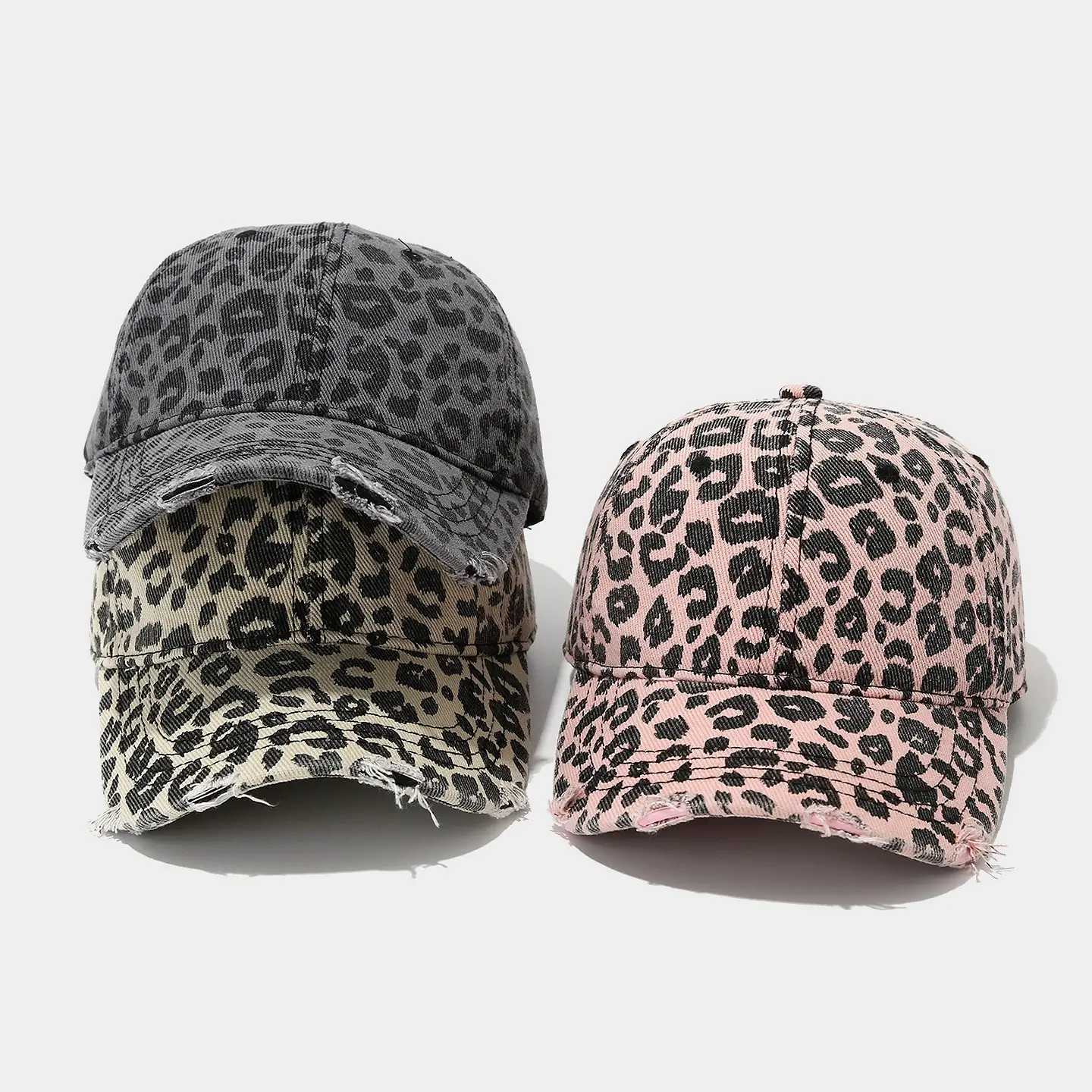 Vintage Leopard Print Baseball Cap Unisex Hot Girl Style - Image 7