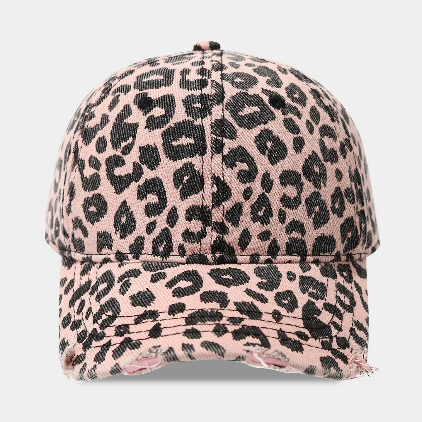 Vintage Leopard Print Baseball Cap Unisex Hot Girl Style - Image 4