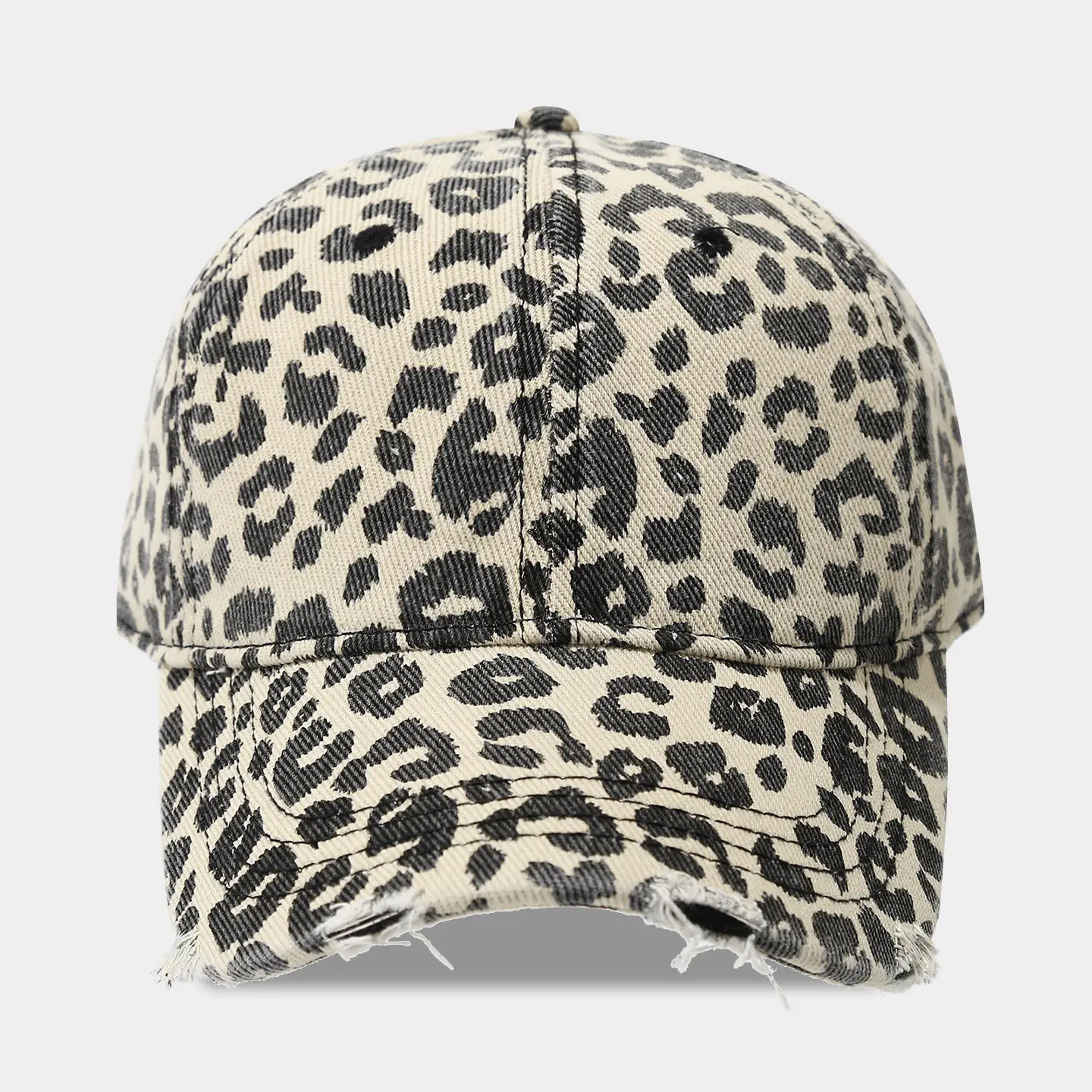 Vintage Leopard Print Baseball Cap Unisex Hot Girl Style - Image 2