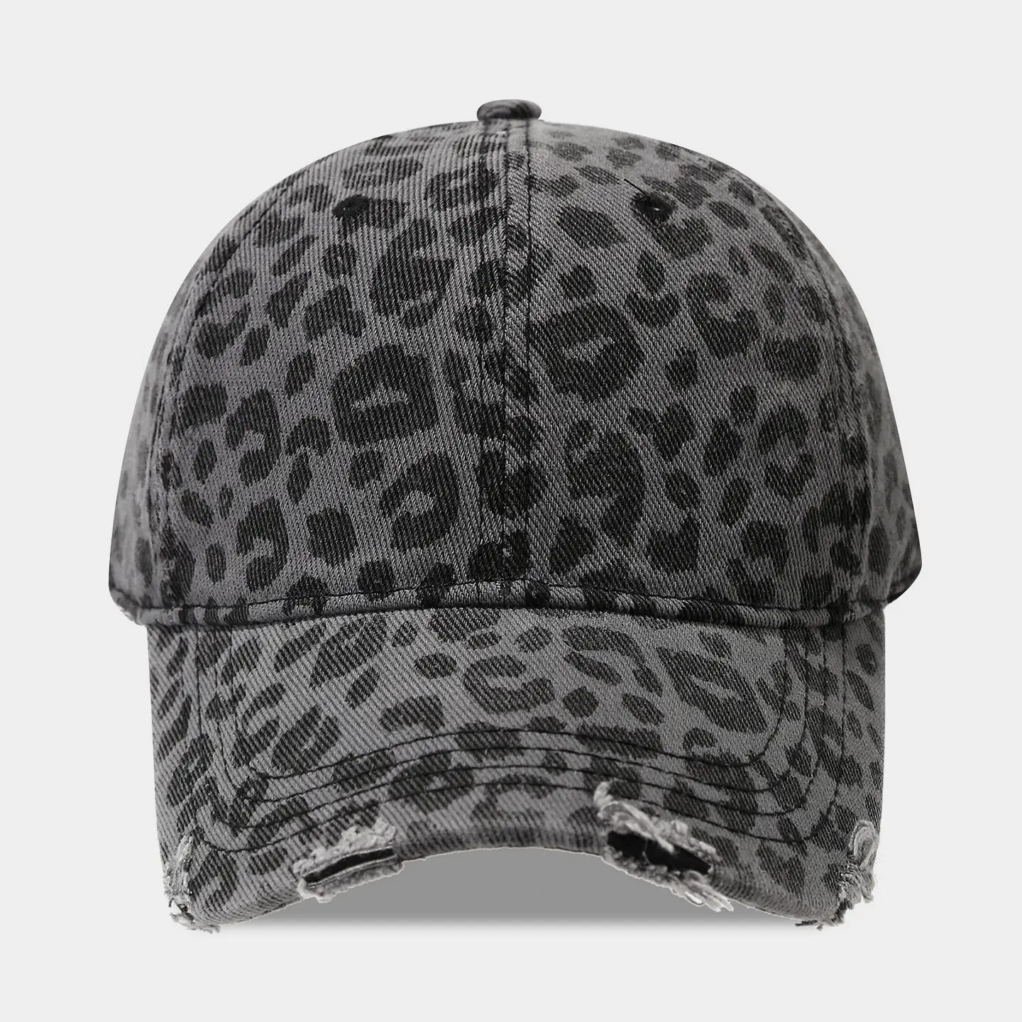 Vintage Leopard Print Baseball Cap Unisex Hot Girl Style - Image 3