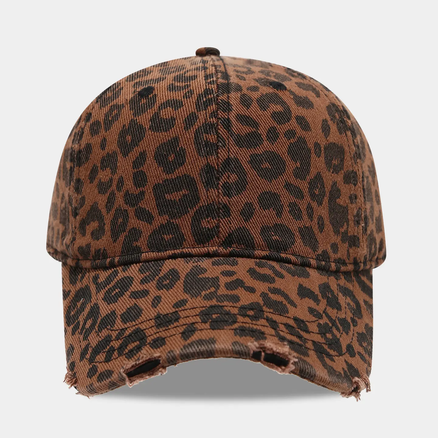 Vintage Leopard Print Baseball Cap Unisex Hot Girl Style - Image 5
