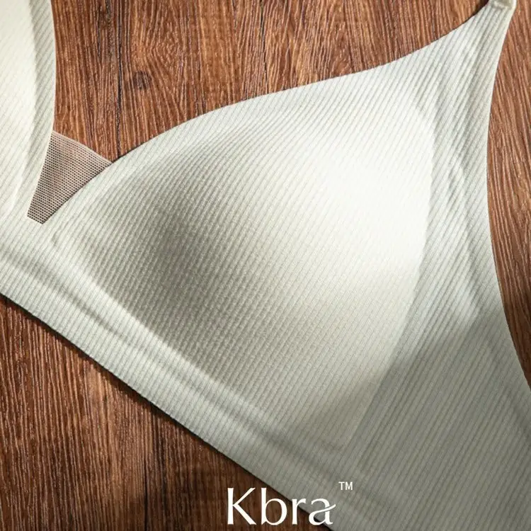 Wire-Free French Deep V Nude Triangle Cup Intimates for Women Anti-Sagging Beautiful Back Push-Up Summer Thin Bra Lightweight