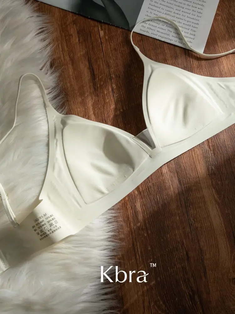 Wire-Free French Deep V Nude Triangle Cup Intimates for Women Anti-Sagging Beautiful Back Push-Up Summer Thin Bra Lightweight — feature 6