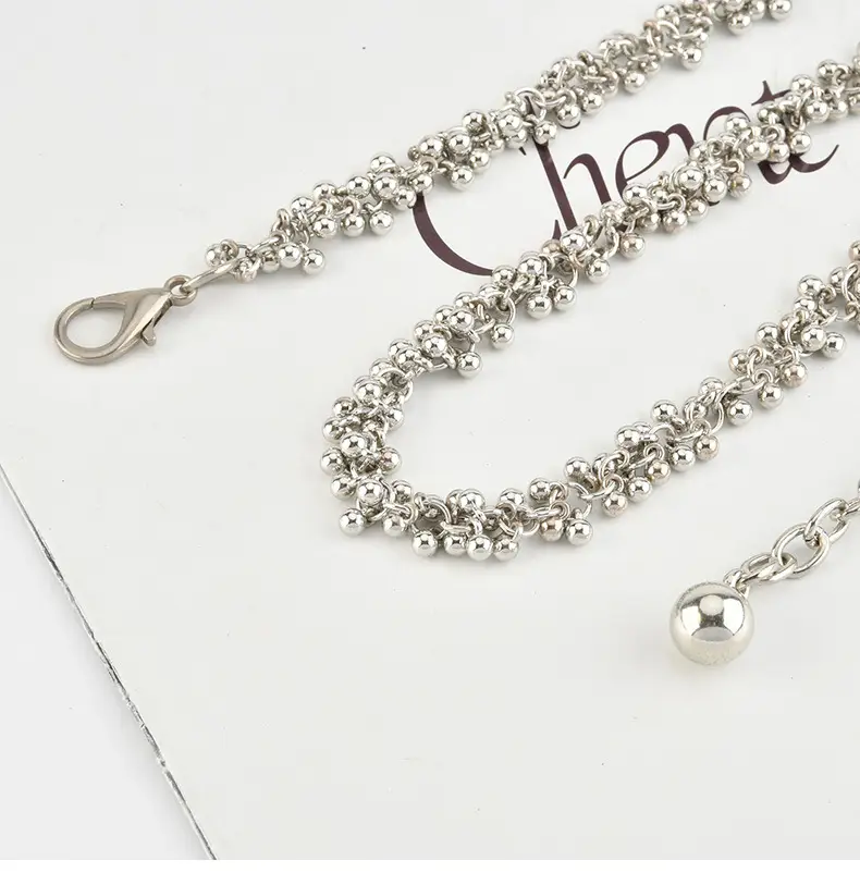 French Retro Silver Waist Chain for Women — feature 3