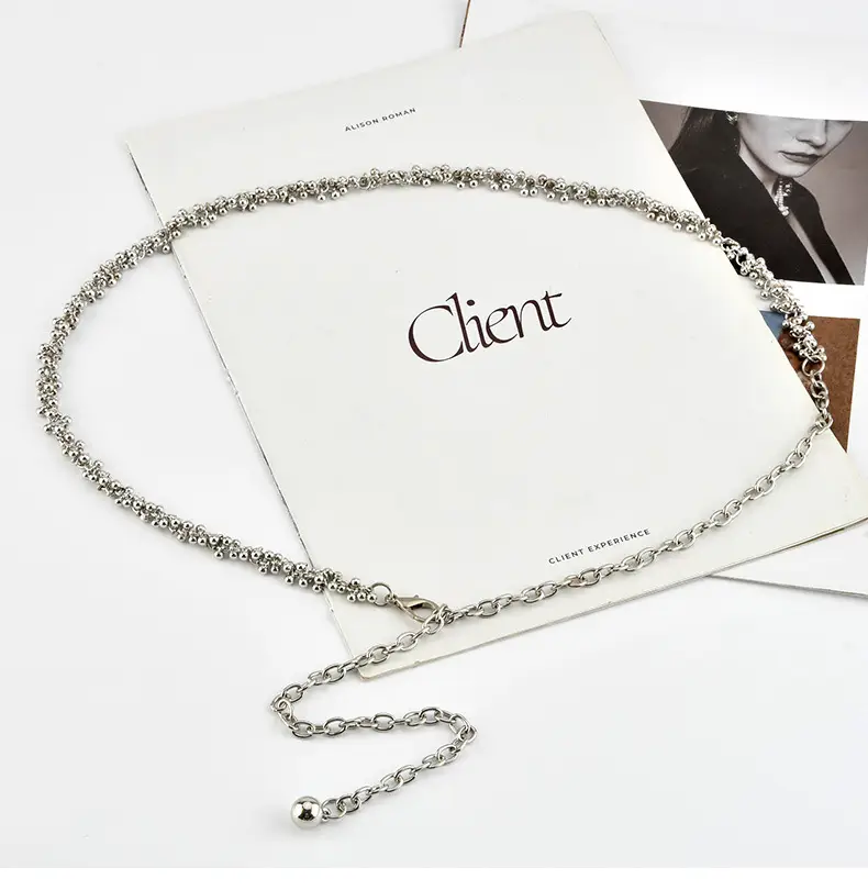 French Retro Silver Waist Chain for Women — feature 4