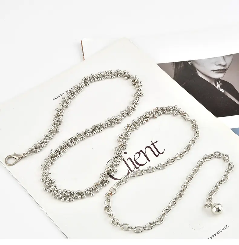 French Retro Silver Waist Chain for Women — feature 5