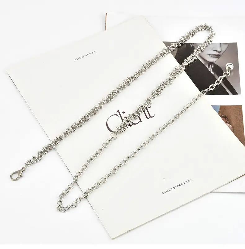 French Retro Silver Waist Chain for Women — feature 6