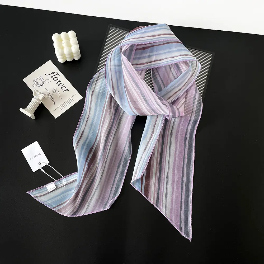 Women's Polka Dot Silk Scarf with Headscarf & Belt — feature 14