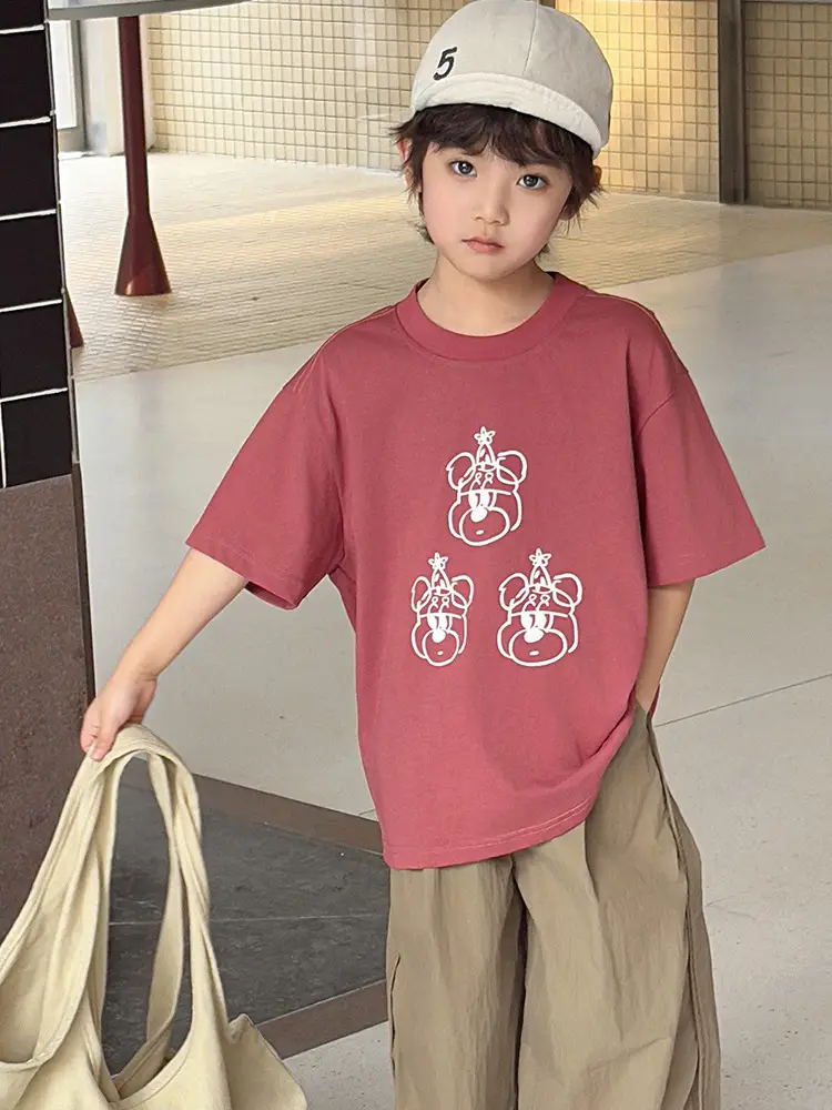 Kids Korean Style 2025 Summer T-Shirt Medium Small - Image 2