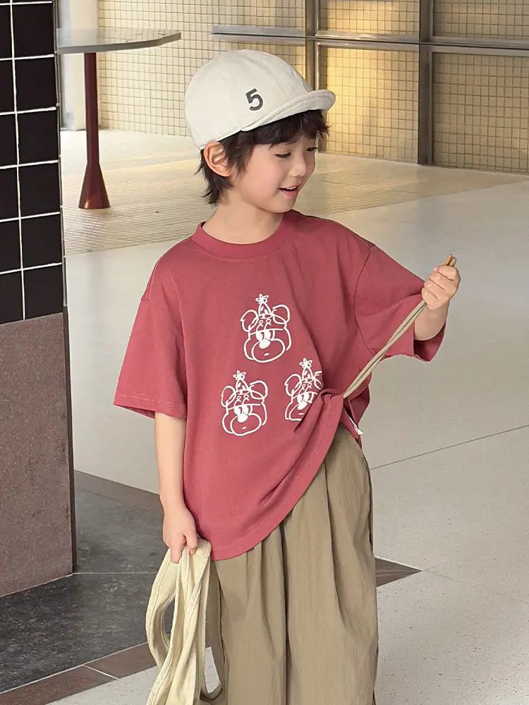 Kids Korean Style 2025 Summer T-Shirt Medium Small - Image 4