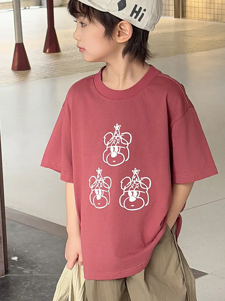 Kids Korean Style 2025 Summer T-Shirt Medium Small - Image 5