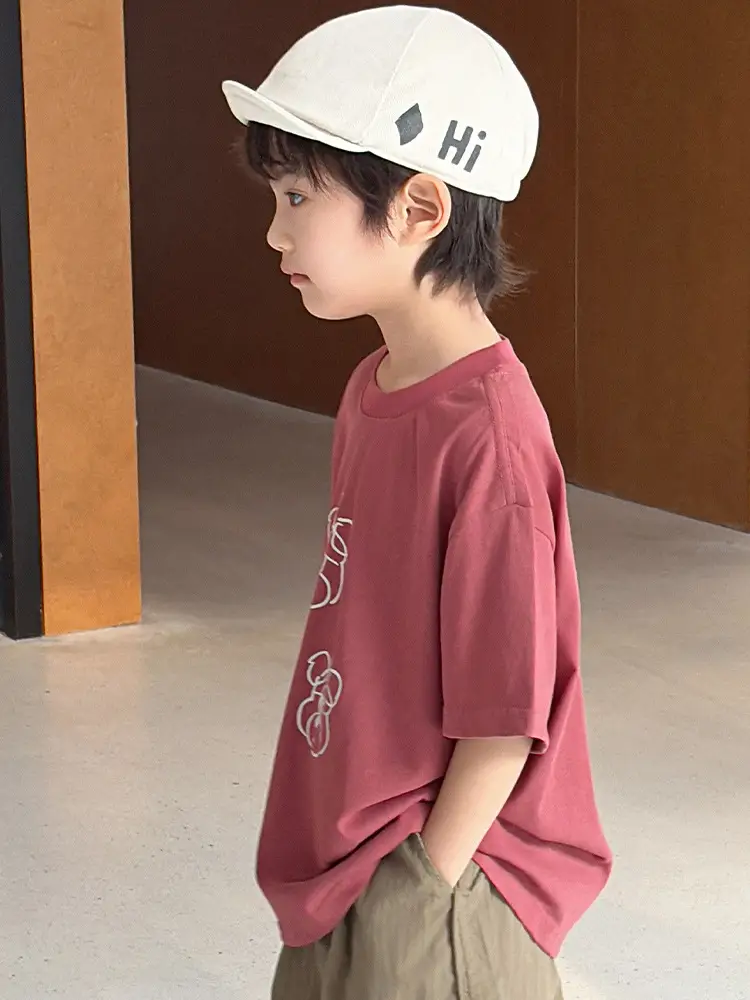 Kids Korean Style 2025 Summer T-Shirt Medium Small - Image 6