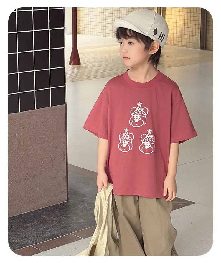 Kids Korean Style 2025 Summer T-Shirt Medium Small — feature 12