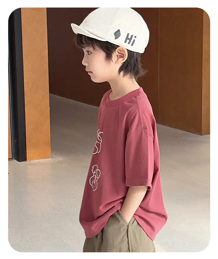 Kids Korean Style 2025 Summer T-Shirt Medium Small — feature 14