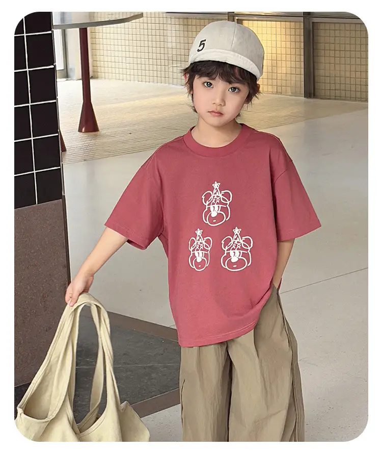 Kids Korean Style 2025 Summer T-Shirt Medium Small — feature 15